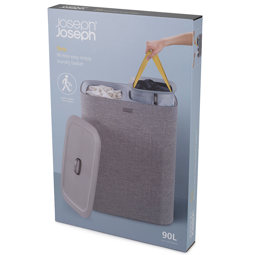Корзина для белья tota™, 90 л, серая