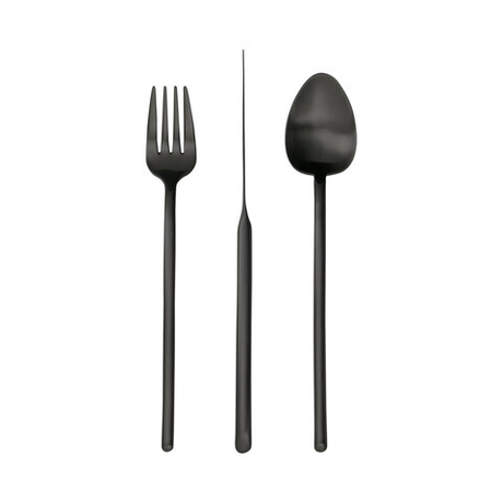 Набор столовых приборов 24шт Herdmar Stick матовый черный