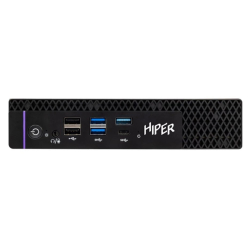 Hiper FT20-i3141R8N2R6BWP Мини-ПК Core i3 14100/8ГБ /256ГБ NVMe/Intel UHD Graphics 730/Gigabit Ethernet/Wi-Fi 6 - Realtek RTL8852B/Bluetooth 5.2/Чёрный/БП 120Вт /Win 11 Pro