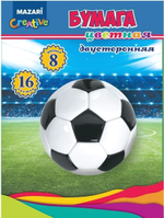 Бумага цв. 205*270мм, 16л. 8цв. двустор. (Mazari)