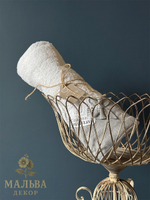 Набор из 2-х декоративных полотенец "Паулония" белый 38х58 см/55x104 см