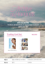 товары RYU SU JEONG - Archive of Emotion in September Concert OFFICIAL MD Trading Card Set