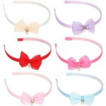 Ободок для волос детский на блистере «РОЗОВОЕ ОБЛАКО», жемчужинка, микс 6 цветов, 1см