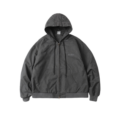 Куртка SHADOW CANVA HOOD COAT, серый-темный