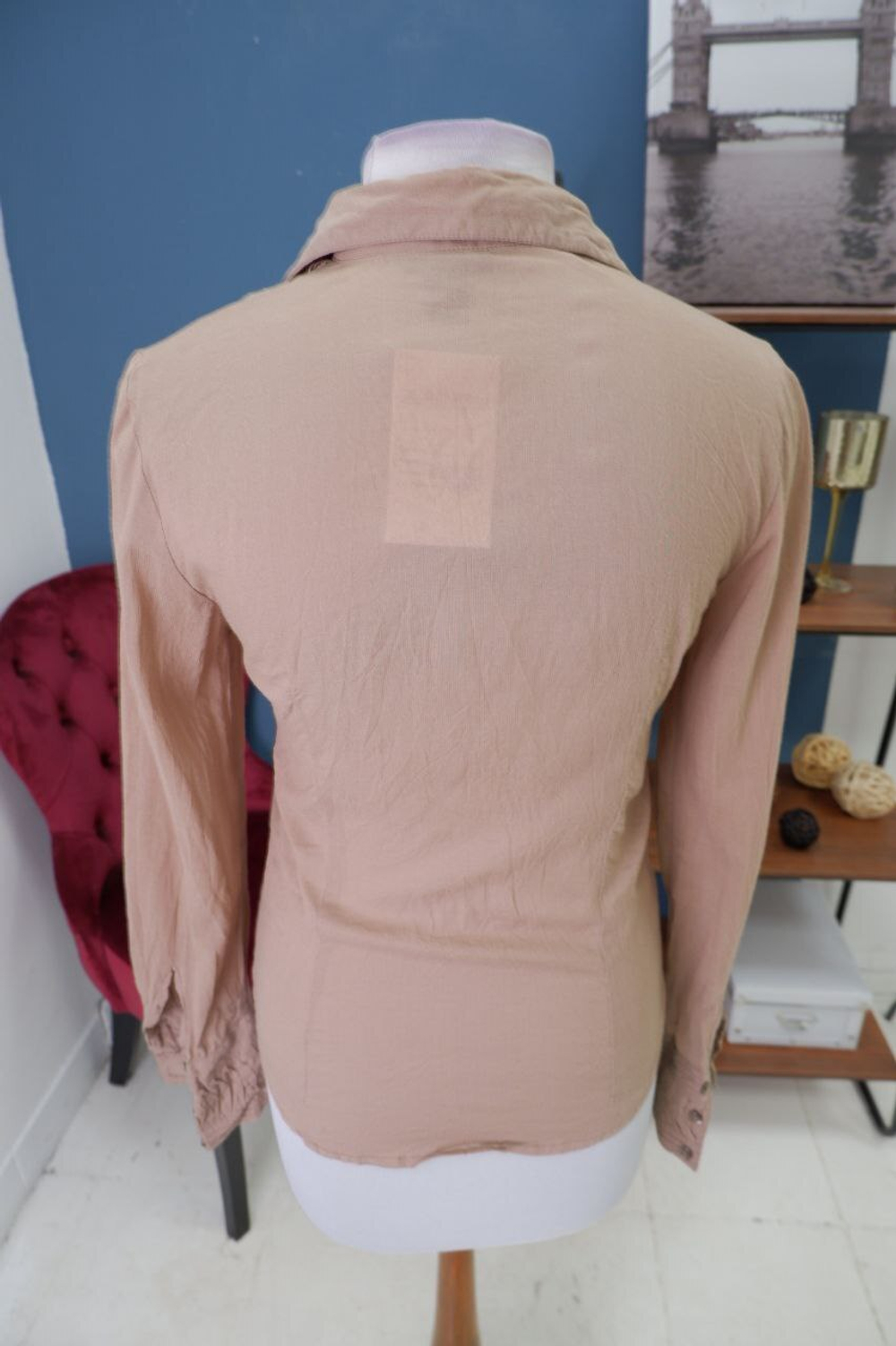 Рубашка H&M базовая 40 размер