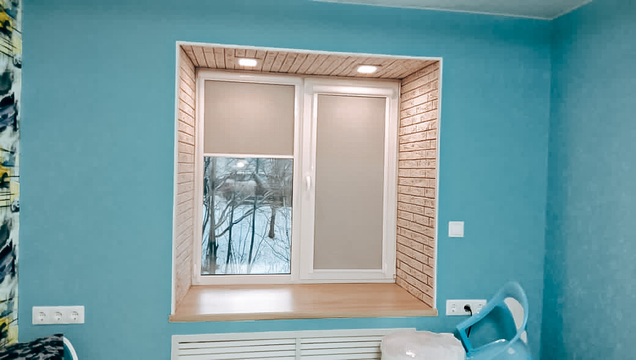 Изготавливаем кассетные рулонные шторы в коробе с направляющими  в Мурманске