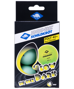 Мяч для настольного тенниса Glow in the dark, 6 шт.