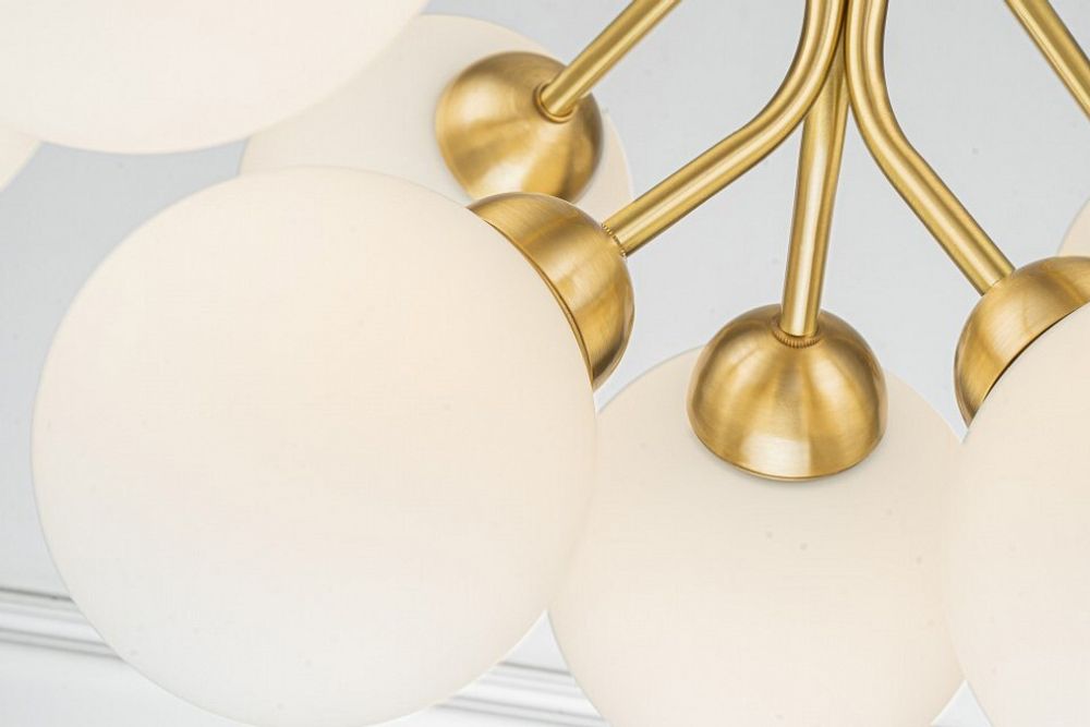 Люстра на штанге Belfast Bryson L-8130-6+3 BR GL