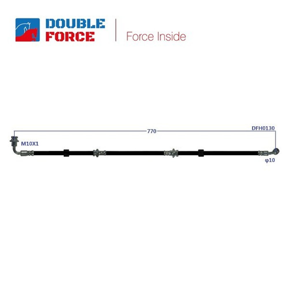 Шланг тормозной Double Force DFH0130