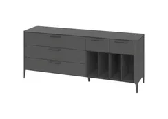 Тумба Type 5 ящиков 4 полки ширина 200 см (темно-серый)