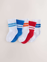 Носки хлопковые для мальчика Next AL5-809, 5 шт., Белый, Синий, Красный