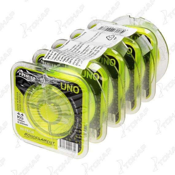 Леска UNO 0,20mm/100m F.Yellow Nylon PREMIER fishing (PR-U-Y-020-100)