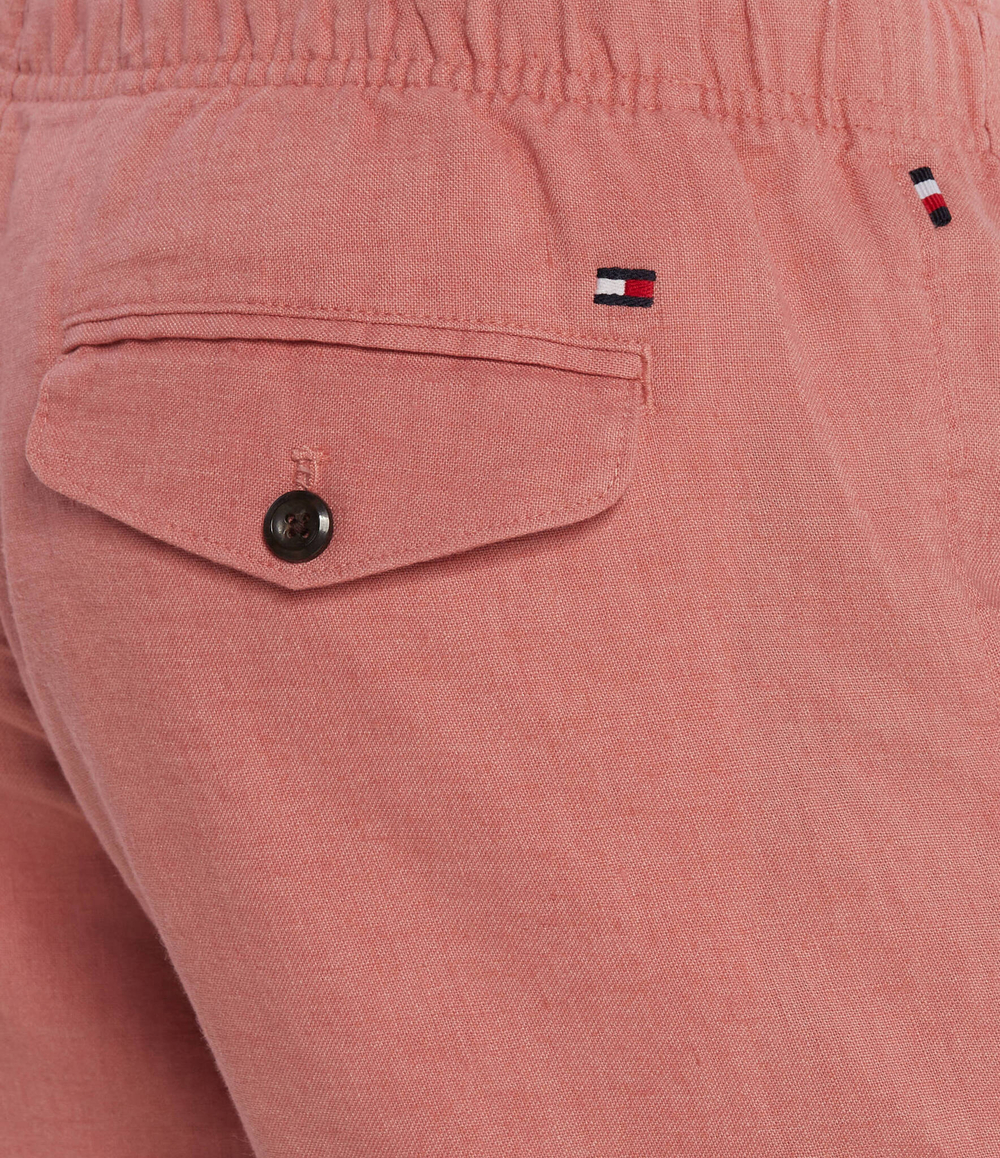 Льняное шорты HARLEM Tommy Hilfiger - лососевый(MW0MW34498)