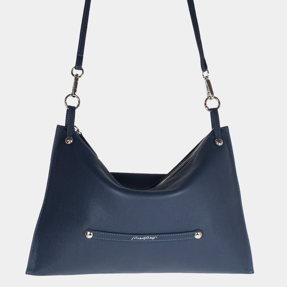 Сумка Tereze из кожи теленка, синего цвета