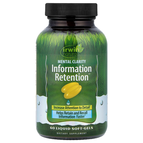 Irwin Naturals, Mental Clarity Information Retention™, 60 желатиновых капсул