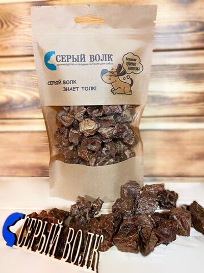 "Серый волк" Говяжье легкое для дрессуры сушеное