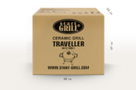 Портативный керамический гриль TRAVELLER 12 дюймов (черный) (30,5 см)