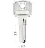 Заготовка вертикального ключа 10431 BUL-3 БУЛАТ 2ПАЗА КНР