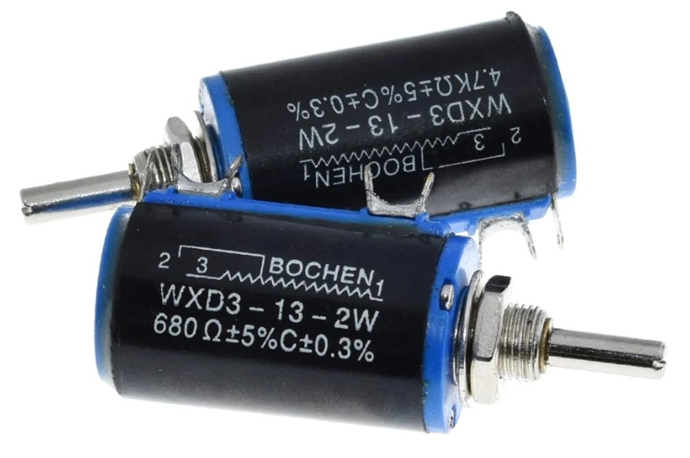WXD3-12-2W, многооборотный проволочный потенциометр