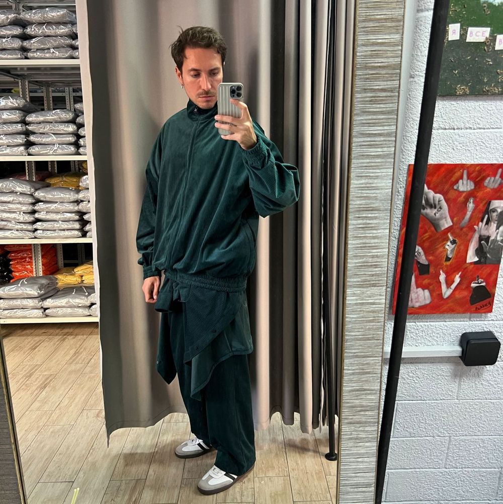 Купить Рубашка Смерч на молнии #5 изумрудная Рубашка Смерч на молнии #5 изумрудная