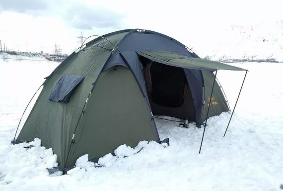 Палатка Canadian Camper SANA 4, цвет forest, можно и зимой!