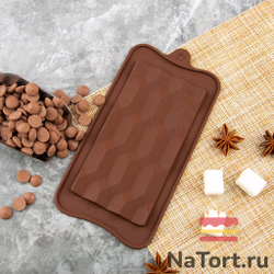 Форма силиконовая для шоколада «Плитка млечный путь»