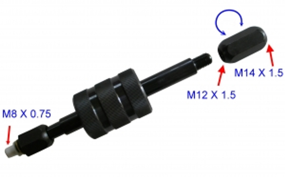 KA-2877N Съемник дизельных форсунок с обратным молотком и адаптерами