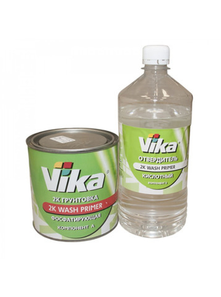 Грунт автомобильный фосфатирующий VIKA WashPrimer 2К 0,8кг+0,67кг