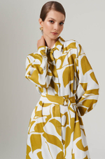 51636 Платье женское (оливковый принт)