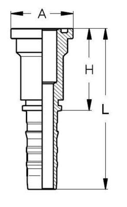 Фитинг DN 32 SFL 2 71.4 CS TIEFFE