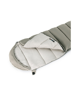 Мешок спальный Naturehike Envelope M400, (190+30)х80 см, (правый) (ТК: +1C), серый
