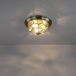 Citilux Витра-1 CL442530 Люстра потолочная витражная Бронза