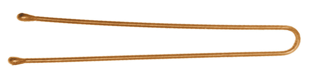 Шпильки прямые Dewal SLT60P-5/60, золотистые, 60 мм (60 шт)