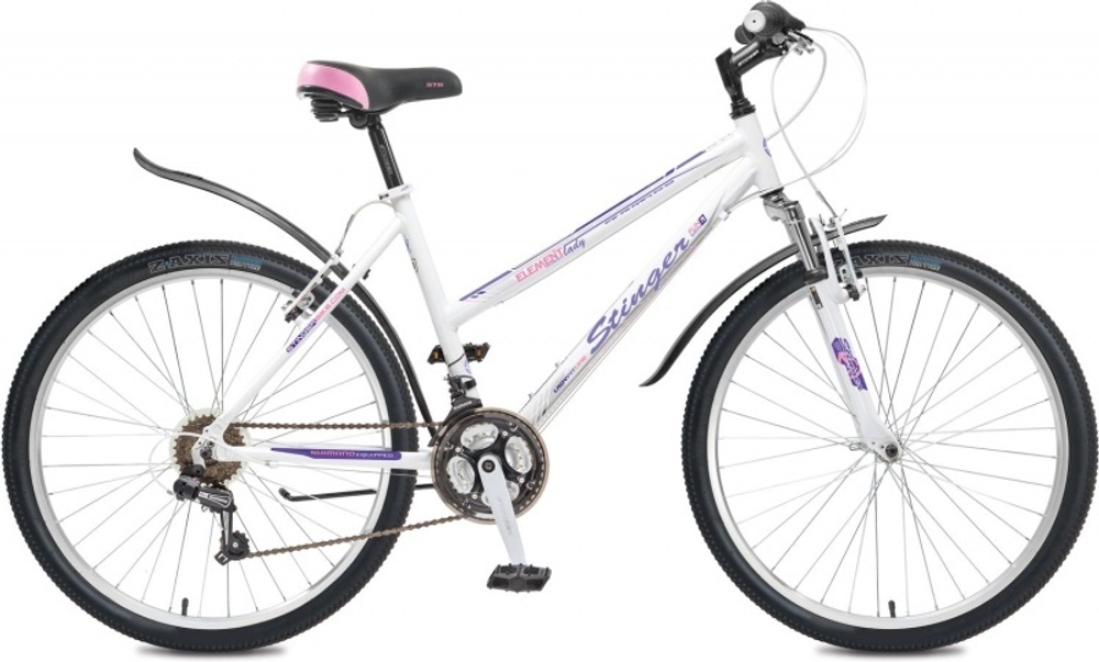 Велосипед Stinger 26" Element lady; 16"; белый; TZ30/TY21/RS35