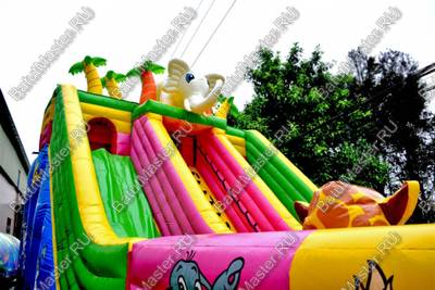 Коммерческий надувной батут "Сафари парк" 14*6*7 м