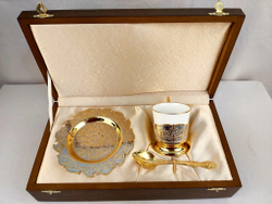 Набор кофейный на одну персону "Уральские узоры"