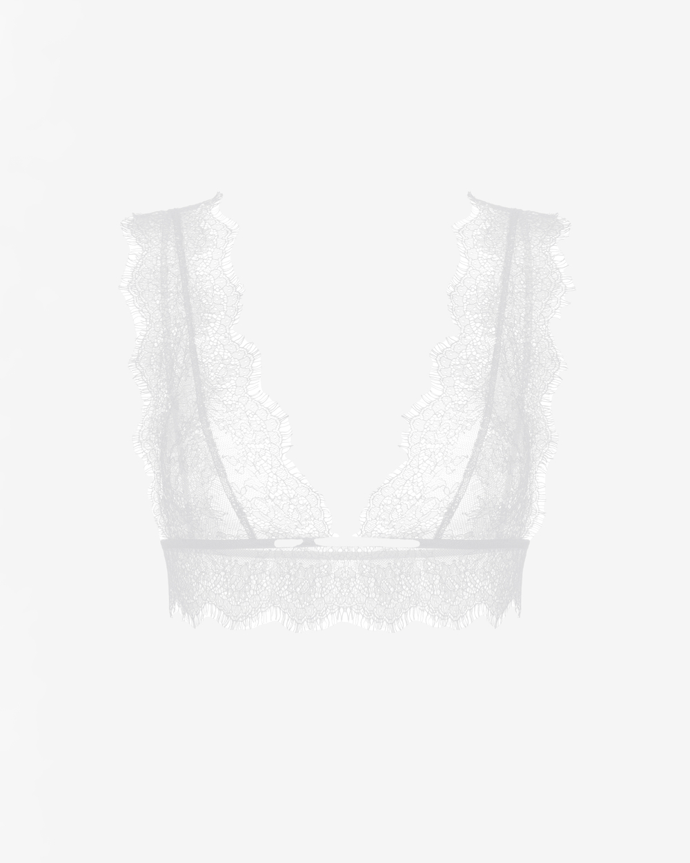 Топ-бюстье из кружева с фестонами