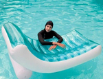Надувной матрас шезлонг для плавания Intex 56874 Splash Lounge 191х99 см до 100 кг с подстаканником и ручками