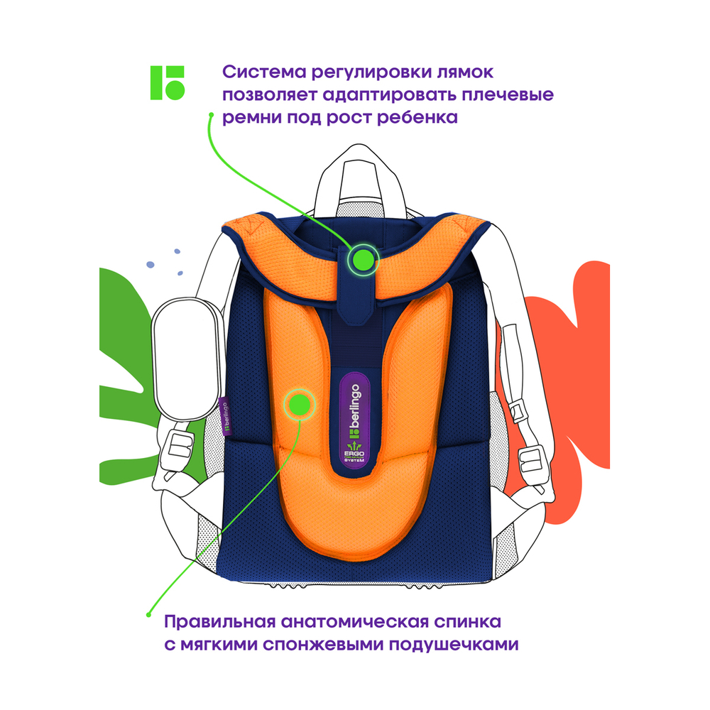 Ранец Berlingo Expert "Meow power" 37*28*16см, 2 отделения, 2 кармана, анатомическая спинка