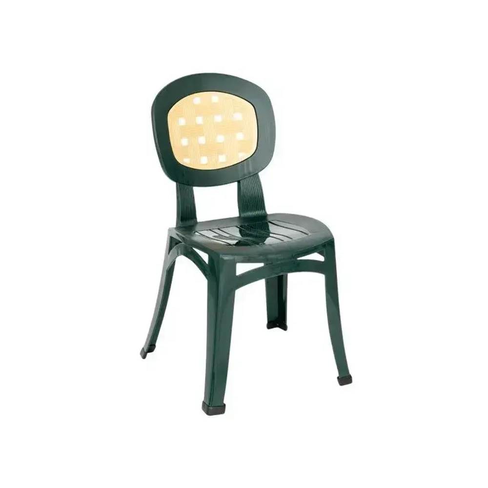 Стул Элегант зеленый с бежевой вставкой 410х845мм