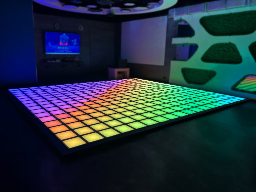 Интерактивный светодиодный пол «Арена Pixel battle» 288шт Максимальная комплектация 26 кв. м.