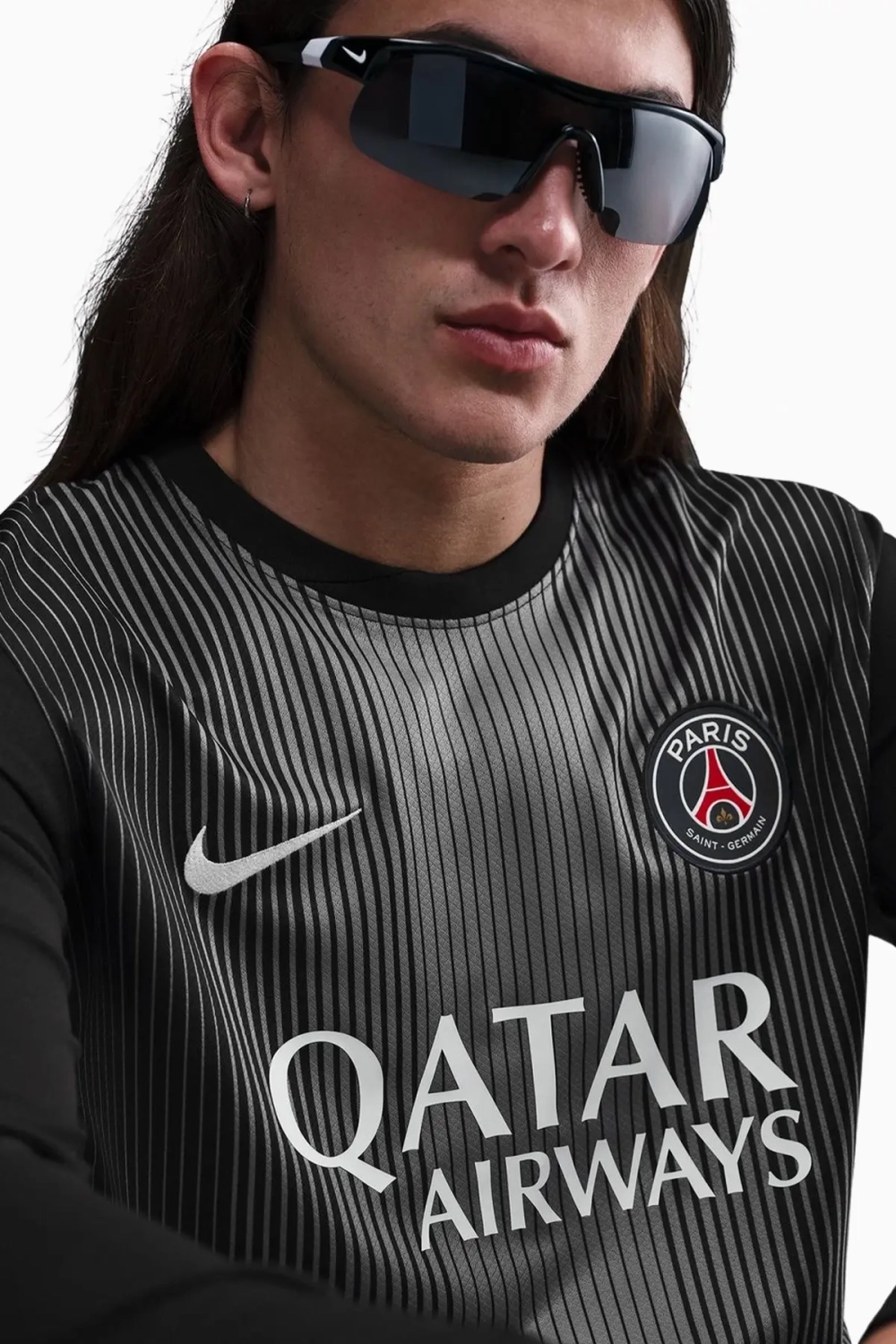 Футболка с длинными рукавами Nike PSG 25/26 Goalkeeper Stadium - черный