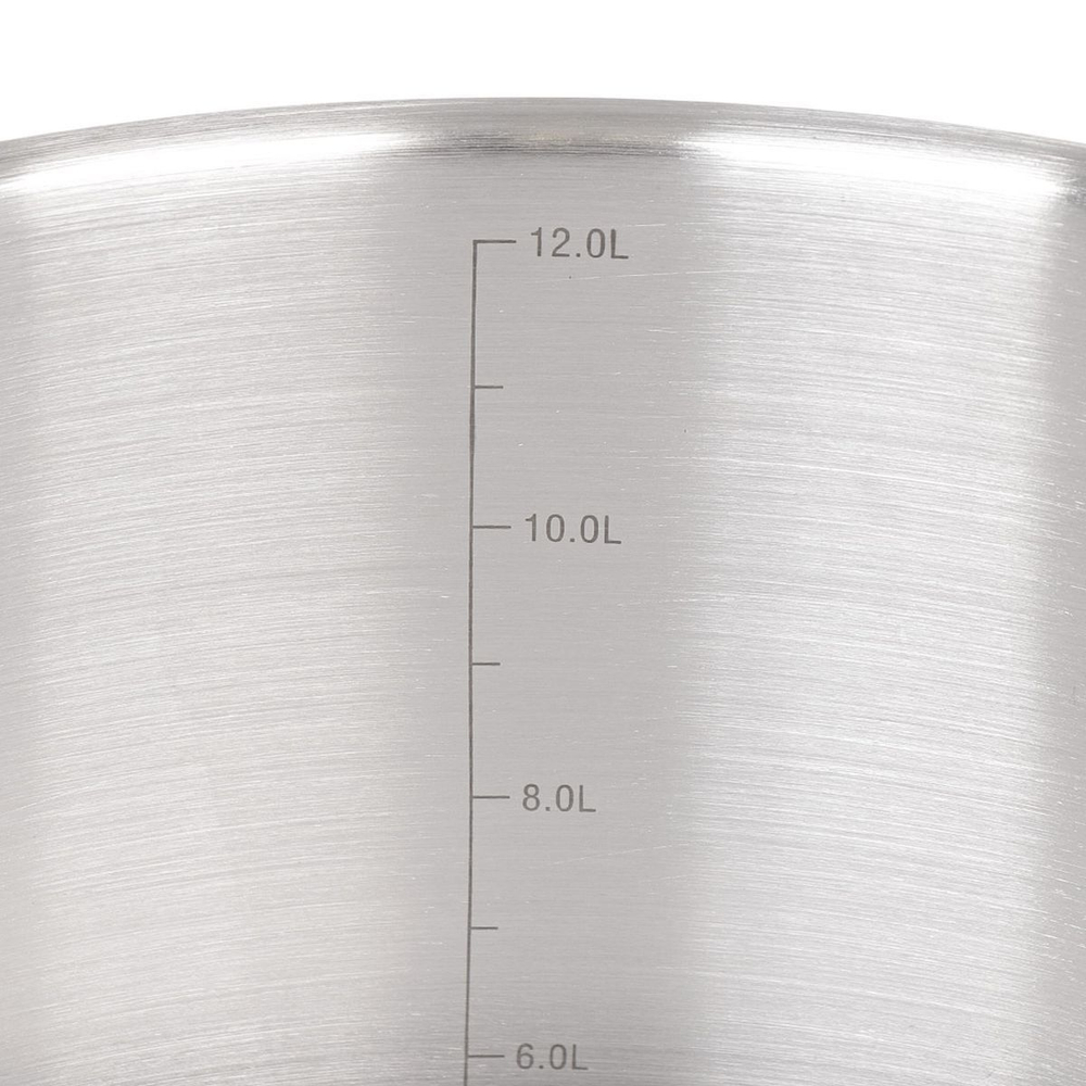 Кастрюля нерж, 13 л, с крыш, Катунь, Общепит, КТ-ОБ-13