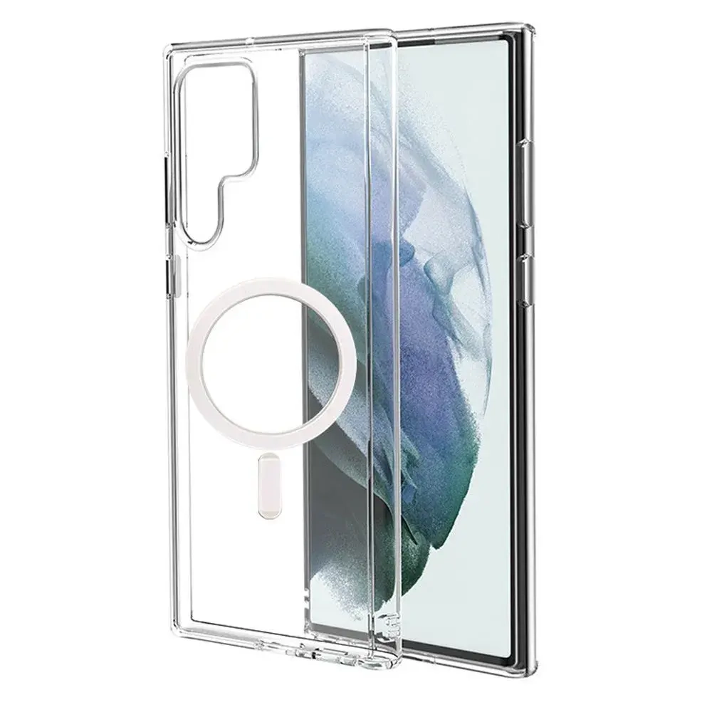 Чехол-накладка Mutural MagSafe Series для Samsung Galaxy S23 Ultra пластиковый (прозрачный)