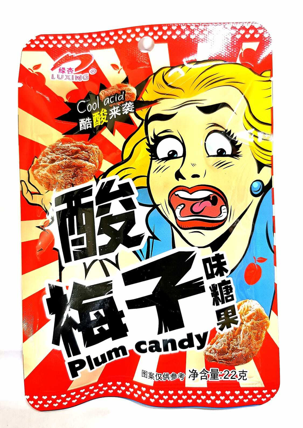 Карамель LUXING (COOL ACID) кислые с вкусом Plum candy 22гр 20шт