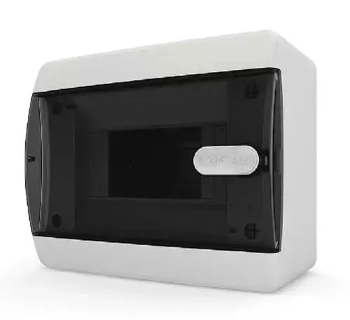 Tekfor CNK 40-06-1 бокс 6М навесной IP41 (прозрачная черная дверца)
