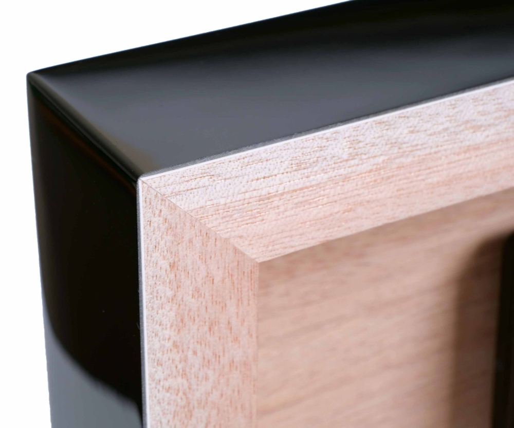 Хьюмидор Gentili Fumatore Argento на 50 сигар, Черный лак