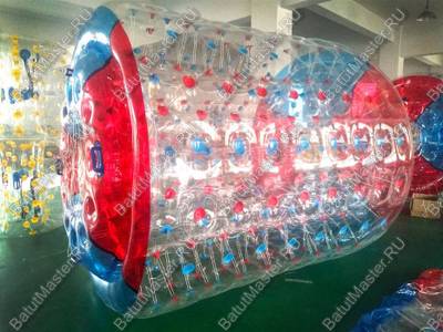 Аттракцион Водный роллер (Гидророллер) "Красно-синий" ПВХ, 2.6*2.2*2.2 м