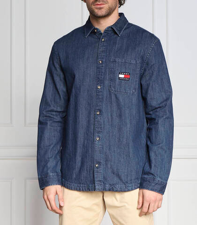 рубашка Tommy Jeans - темно-синий(DM0DM15411)