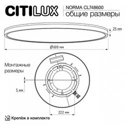 Накладной светильник Citilux Norma CL748600